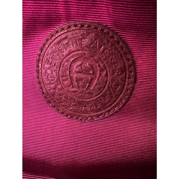 Etienne Aigner Monogram Shoulder Bag Brown Logo Handbag - Picture 9 of 10